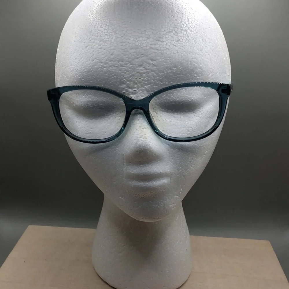 MAX MARA mm1206 Eyeglasses in color YTV 53 -16-140 aqua crystal blue FRAMES ONLY